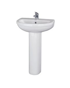 Premier Ivo 550mm 1 Tap Hole Basin & Pedestal