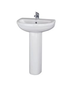 Premier Ivo 550mm 1 Tap Hole Basin & Pedestal