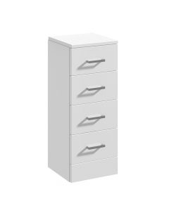 Nuie Mayford 300mm 4 Drawer Unit 330mm Deep - Gloss White 
