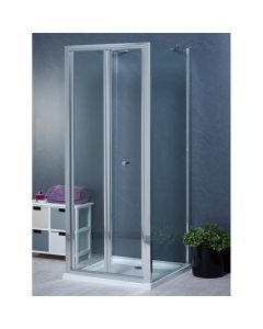 Aqua i 3 Sided Shower Enclosure - 1000mm Bifold Door and 700mm Side Panels