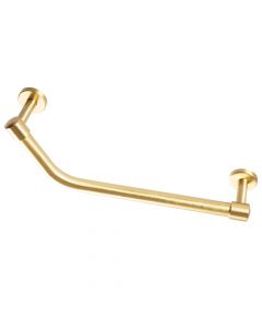 Serene Angled 40cm Wall Mounted Grab Rail - Brushed Brass