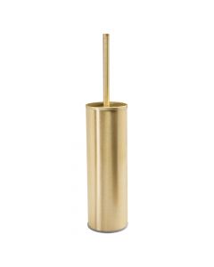 Serene Coby Wall Mounted Toilet Brush Holder - Brushed Brass