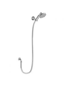 Burlington Riviera Shower Handset with Hose and Wall Outlet - Chrome