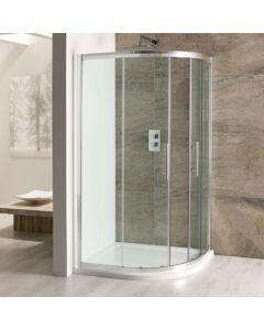 Eastbrook Volente Double Door Offset Quadrant Shower Enclosure 1000mm x 900mm 