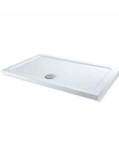 Elements Low profile shower trays Stone Resin Rectangle 900mm x 760mm Flat top