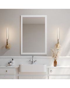 Ella Rowe Tresor 600mm x 900mm Mirror - Silk Chalk White 