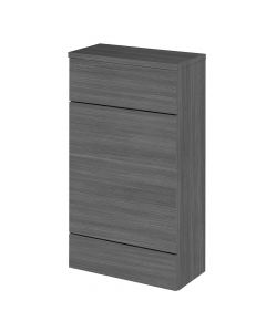 Hudson Reed Fusion 864mm x 600mm Compact WC Unit & Top - Anthracite Woodgrain