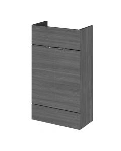 Hudson Reed Fusion Slimline 500mm Fitted Vanity Unit - Anthracite Woodgrain