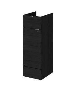 Hudson Reed Fusion 300mm Fitted Drawer Line Unit - Charcoal Black Woodgrain