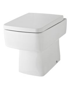 Hudson Reed White Bliss Back to Wall Pan & Soft Close Seat