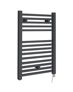 Hudson Reed Electric Heated Towel Rail 690mm x 500mm - Anthracite