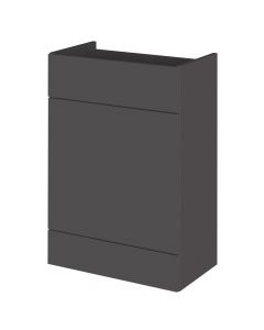 Hudson Reed Fusion 600mm Fitted WC Unit - Gloss Grey