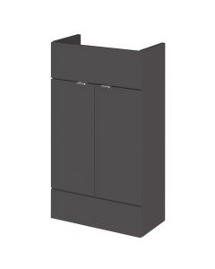 Hudson Reed Fusion Slimline 500mm Fitted Vanity Unit - Gloss Grey