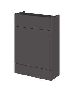 Hudson Reed Fusion Slimline 600mm Fitted WC Unit - Gloss Grey