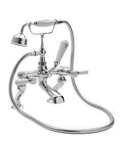 Hudson Reed Topaz Dome Lever Deck Mounted Bath Shower Mixer - Chrome