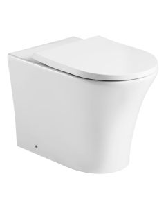 Kartell Kameo Rimless Back to Wall Toilet & Soft Close Seat - White
