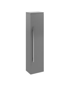 Kartell Purity 355mm Wall Mounted Side Cupboard Unit - Storm Grey Gloss