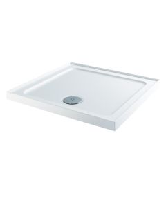MX Elements Square Shower Tray 800mm x 800mm - 4 Upstands 