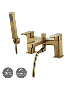 Noveua Newbury Bath Shower Mixer - Brushed Brass
