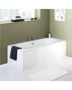 Nuie 700mm Acrylic End Bath Panel - Gloss White