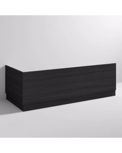 Nuie Arno Front Bath Panel 1700mm - Charcoal Woodgrain