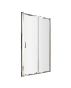 Nuie Pacific 1000mm Single Sliding Shower Door - Rounded Handle