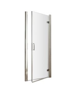Nuie Pacific 760mm Hinged Shower Door - Rounded Handle