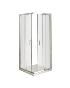 Nuie Pacific 900mm x 900mm Corner Entry Enclosure - Rounded Handle