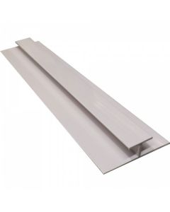 White 2400mm  PVC  H Jointing Strip