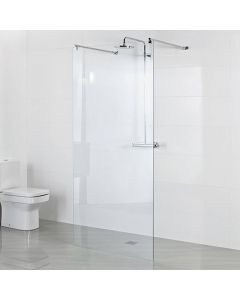 Roman Haven Select 8mm Linear Wetroom Panel 1100mm - Chrome