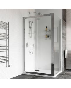 Roman Haven8 Bi Fold Shower Door 1200mm - Chrome