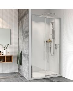 Roman Haven8 Level Access Sliding Shower Door 1200mm Right Hand - Chrome