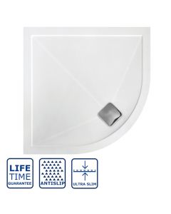 Serene Prism Anti-Slip Ultra-Slim Quadrant Shower Tray 900mm x 900mm