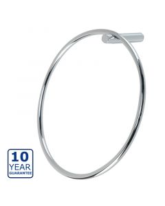 Serene Coby Wall Mounted Towel Ring - Chrome