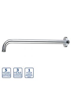 Serene Round Wall Mounted Shower Arm 300mm - Chrome