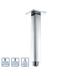 Serene Square Ceiling Mounted Shower Arm 180mm - Chrome