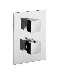 Tissino Elvo Two Outlet Thermostatic Shower Mixer - Chrome