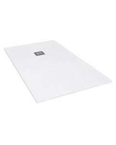 Tissino Giorgio2 Square Slate Effect Shower Tray 800mm x 800mm White Slate