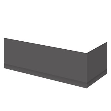 Nuie Athena MFC 1800mm Bath Front Panel - Gloss Grey