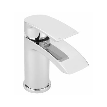 Pixley Mono Basin Mixer with Push Button Waste - Chrome