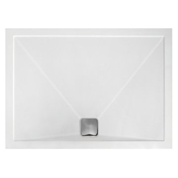 TrayMate TM25 Elementary 1200mm x 700mm Anti Slip Rectangular Shower Tray Inc Waste