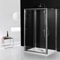 Aqua i 3 Sided Shower Enclosure - 1100mm Sliding Door and 760mm Side Panels