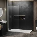 1100mm x 700mm Wetroom 10mm Shower Screens Shower Enclosure and Shower Tray (Includes Free Shower Tray Waste)