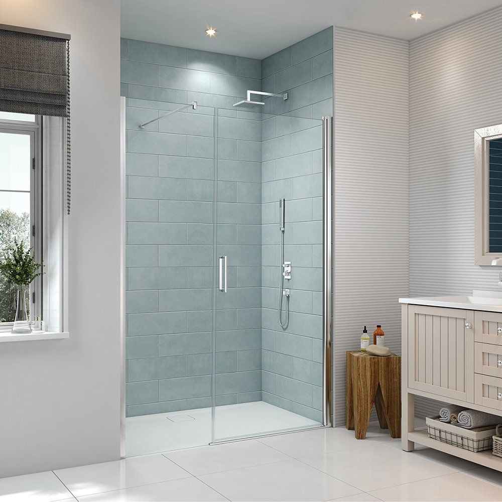 Frameless shop shower door