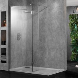 760 x 2000mm Wet Room Shower Screen 10mm Thick Easy Clean Glass Bathroom 