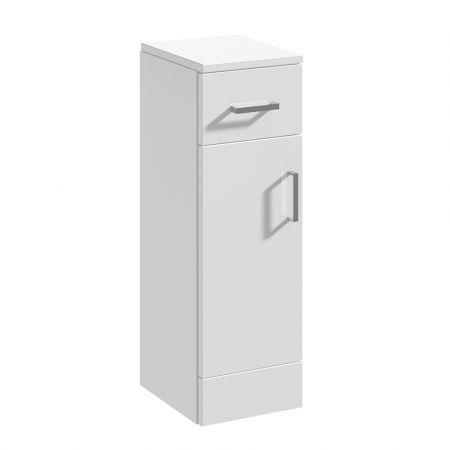 Nuie Mayford 250mm Cupboard 330mm Deep -  Gloss White