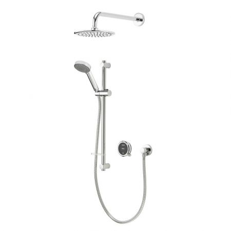 Aqualisa Quartz Touch Smart Digital Shower Concealed with Adjustable Head and Fixed Wall Head - HP/Combi