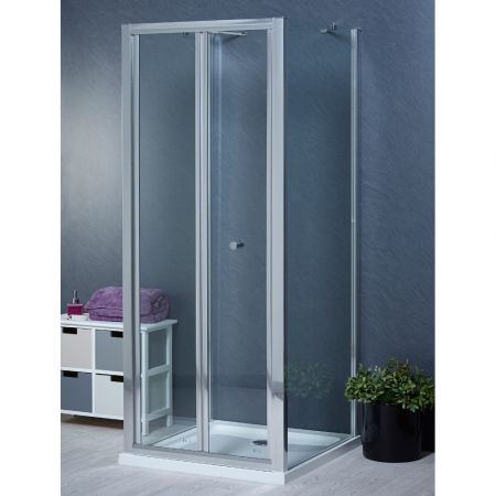 Aqua i 3 Sided Shower Enclosure - 1000mm Bifold Door and 900mm Side Panels
