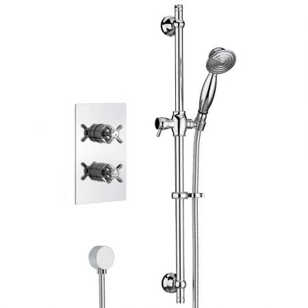 Bristan 1901 Traditional Dual Control Valve with Adjustable Shower Kit