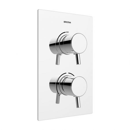 Bristan Prism Dual Control Recessed Valve with Single Outlet
